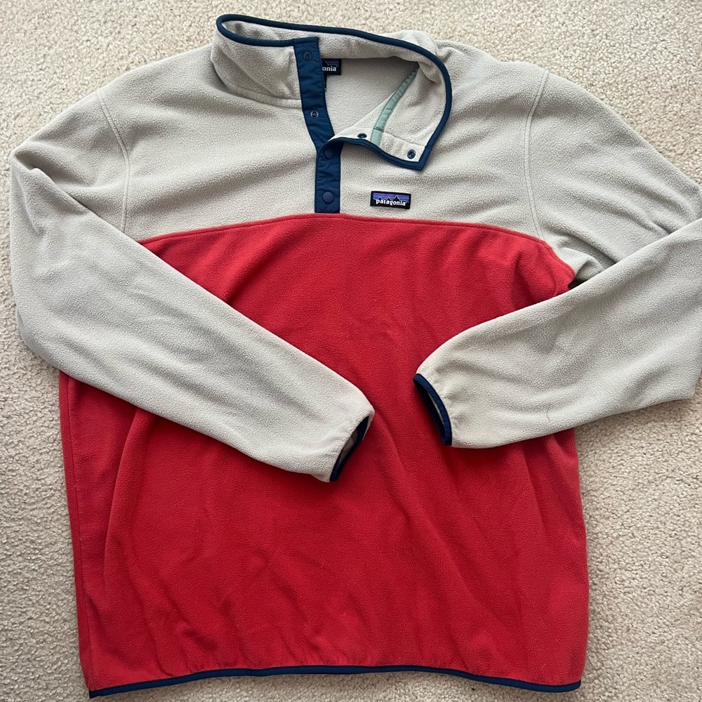 Patagonia synchilla size XXL orange/red tan